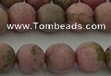 CRC1004 15.5 inches 12mm round matte rhodochrosite gemstone beads