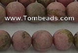 CRC1004 15.5 inches 12mm round matte rhodochrosite gemstone beads