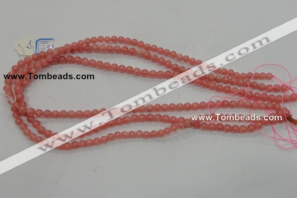 CRC101 15.5 inches 5mm round natural argentina rhodochrosite beads