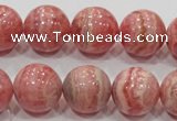 CRC102 15.5 inches 18mm round natural argentina rhodochrosite beads