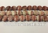 CRC1070 15.5 inches 20mm flat round rhodochrosite beads