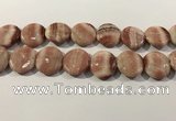 CRC1072 15.5 inches 25mm flat round rhodochrosite beads