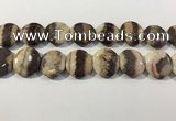 CRC1074 15.5 inches 25mm flat round rhodochrosite beads