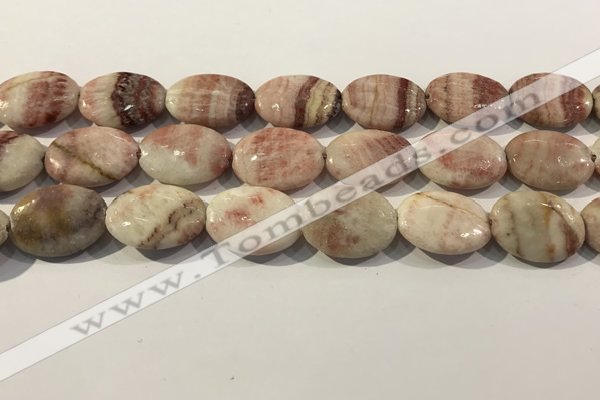 CRC1079 15.5 inches 18*25mm oval rhodochrosite beads wholesale