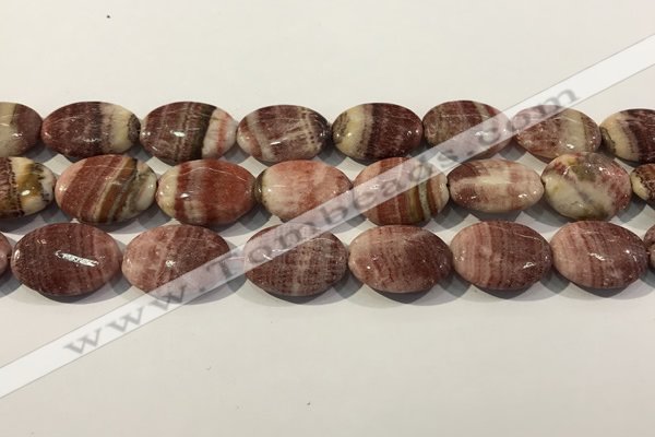 CRC1080 15.5 inches 18*25mm oval rhodochrosite beads wholesale