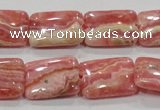 CRC109 15.5 inches 15*20mm rectangle natural argentina rhodochrosite beads