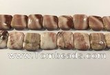 CRC1095 15.5 inches 25*25mm square rhodochrosite beads wholesale