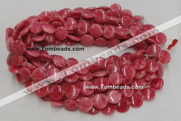 CRC11 16 inches 12mm coin rhodochrosite gemstone beads wholesale