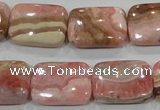 CRC112 15.5 inches 15*20mm rectangle natural argentina rhodochrosite beads