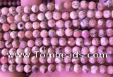 CRC1171 15.5 inches 6mm faceted round rhodochrosite gemstone beads