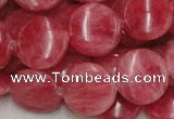 CRC12 16 inches 18mm coin rhodochrosite gemstone beads wholesale