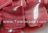 CRC15 16 inches 30*30mm square rhodochrosite beads wholesale