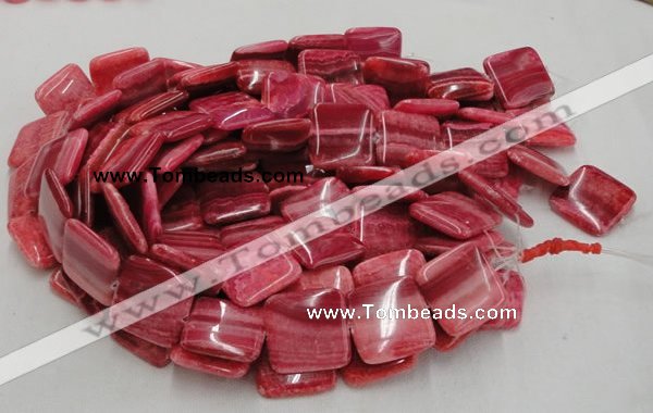 CRC15 16 inches 30*30mm square rhodochrosite beads wholesale