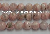 CRC152 15.5 inches 8mm round Argentina rhodochrosite beads