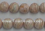 CRC154 15.5 inches 12mm round Argentina rhodochrosite beads