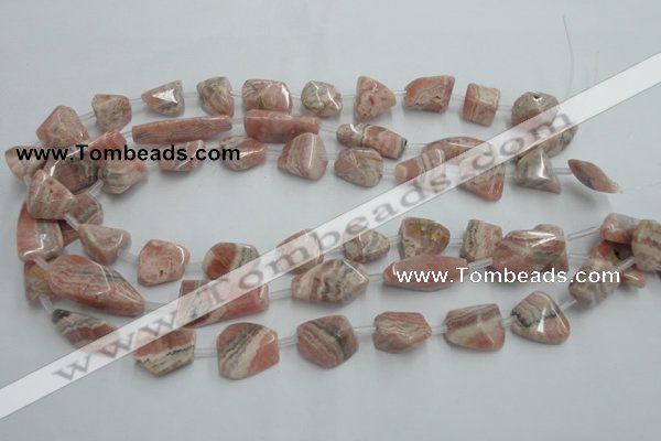 CRC160 15.5 inches 8*10mm - 13*20mm nuggets Argentina rhodochrosite beads