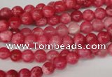 CRC18 15.5 inches 6mm round dyed rhodochrosite gemstone beads