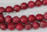 CRC19 15.5 inches 10mm round dyed rhodochrosite gemstone beads