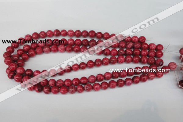 CRC19 15.5 inches 10mm round dyed rhodochrosite gemstone beads