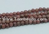 CRC200 16 inches 4mm round rhodochrosite gemstone beads wholesale