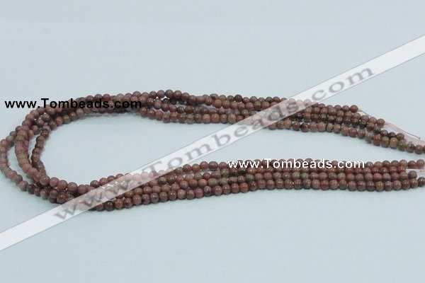 CRC200 16 inches 4mm round rhodochrosite gemstone beads wholesale