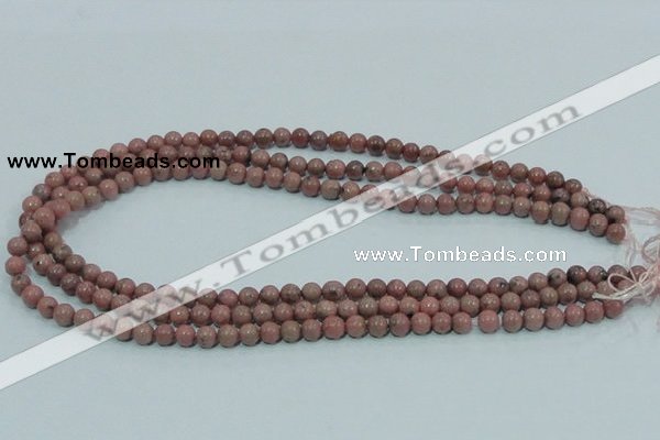 CRC201 16 inches 6mm round rhodochrosite gemstone beads wholesale