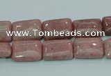 CRC206 16 inches 10*14mm rectangle rhodochrosite gemstone beads