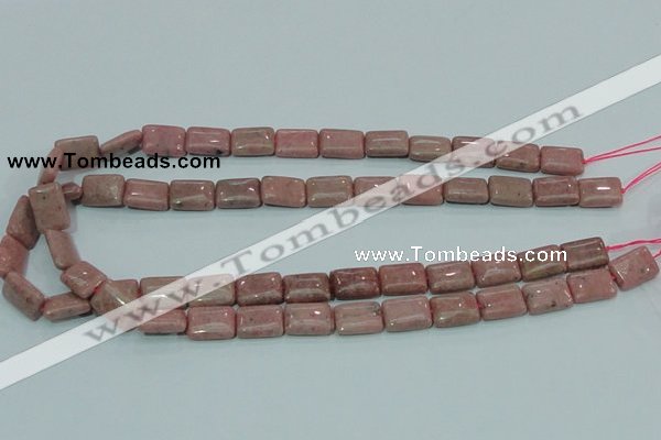 CRC206 16 inches 10*14mm rectangle rhodochrosite gemstone beads
