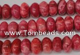 CRC21 15.5 inches 7*11mm rondelle dyed rhodochrosite gemstone beads