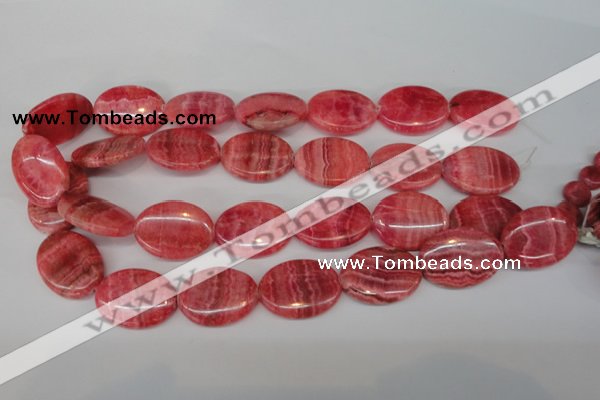 CRC27 15.5 inches 22*30mm oval dyed rhodochrosite gemstone beads