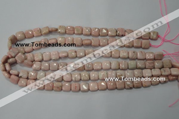 CRC301 15.5 inches 10*10mm square Peru rhodochrosite beads