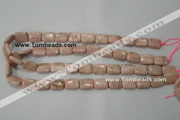 CRC304 15.5 inches 12*16mm rectangle Peru rhodochrosite beads