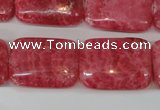 CRC34 15.5 inches 18*25mm rectangle dyed rhodochrosite gemstone beads