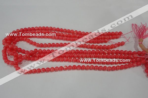 CRC501 15.5 inches 6mm round synthetic rhodochrosite beads