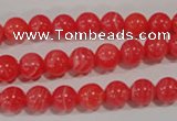 CRC502 15.5 inches 8mm round synthetic rhodochrosite beads