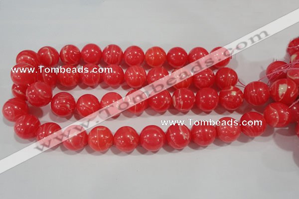 CRC507 15.5 inches 18mm round synthetic rhodochrosite beads