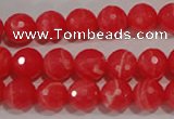 CRC513 15.5 inches 10mm faceted round synthetic rhodochrosite beads