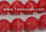 CRC516 15.5 inches 16mm faceted round synthetic rhodochrosite beads