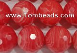 CRC518 15.5 inches 20mm faceted round synthetic rhodochrosite beads