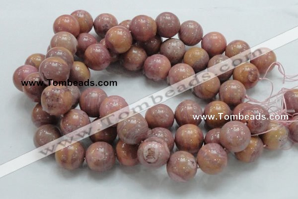 CRC56 15.5 inches 20mm round rhodochrosite gemstone beads wholesale