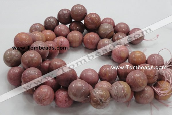 CRC57 15.5 inches 22mm round rhodochrosite gemstone beads wholesale