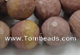 CRC64 15.5 inches 20mm faceted round rhodochrosite gemstone beads