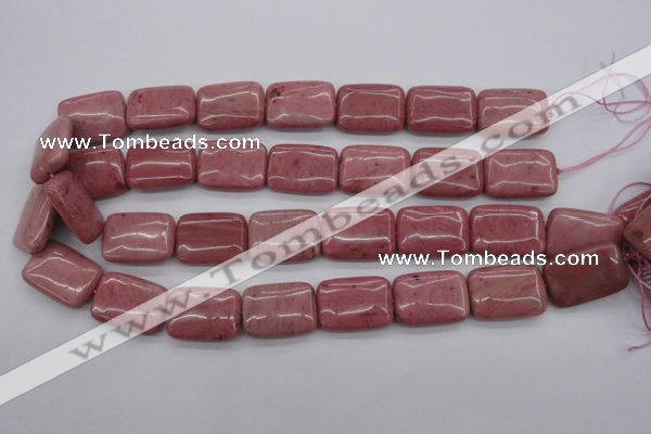 CRC702 15.5 inches 18*25mm rectangle rhodochrosite beads wholesale