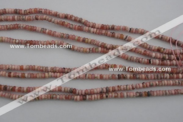 CRC750 15.5 inches 2.5*4mm rondelle rhodochrosite beads wholesale