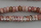 CRC751 15.5 inches 3*5mm rondelle rhodochrosite beads wholesale