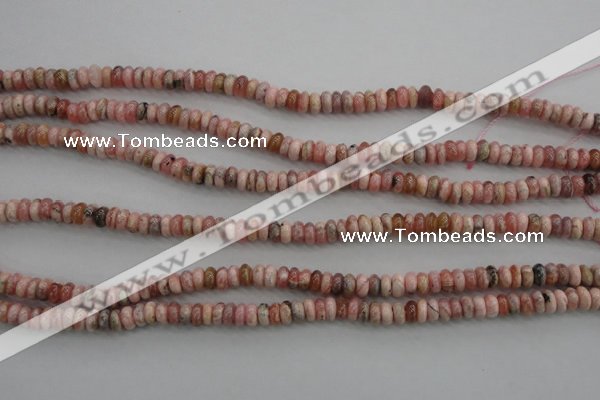 CRC751 15.5 inches 3*5mm rondelle rhodochrosite beads wholesale