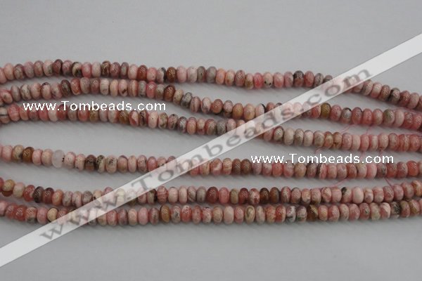 CRC752 15.5 inches 4*6mm rondelle rhodochrosite beads wholesale