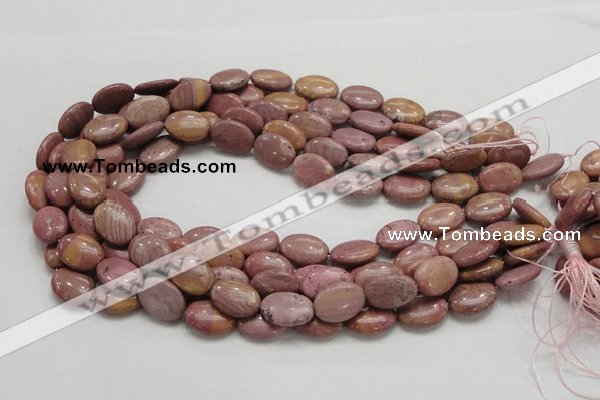 CRC77 15.5 inches 12*18mm oval rhodochrosite gemstone beads