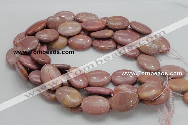 CRC78 15.5 inches 22*30mm oval rhodochrosite gemstone beads