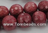 CRC806 15.5 inches 16mm faceted round Brazilian rhodochrosite beads